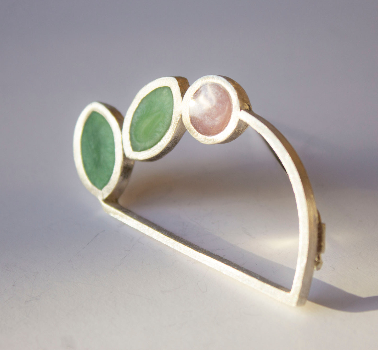 Semi circle garland brooch