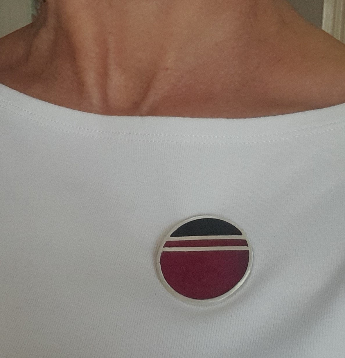 Matisse stripe brooch