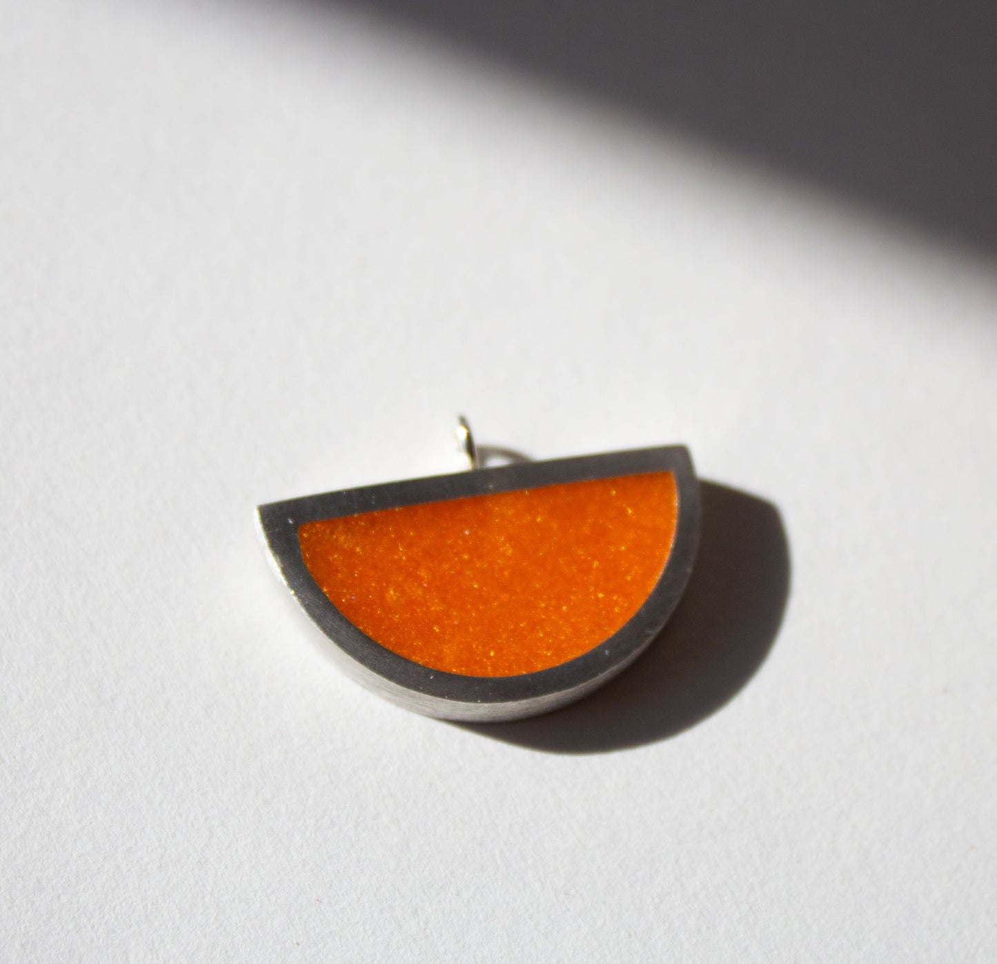 Resin semi-circle necklace