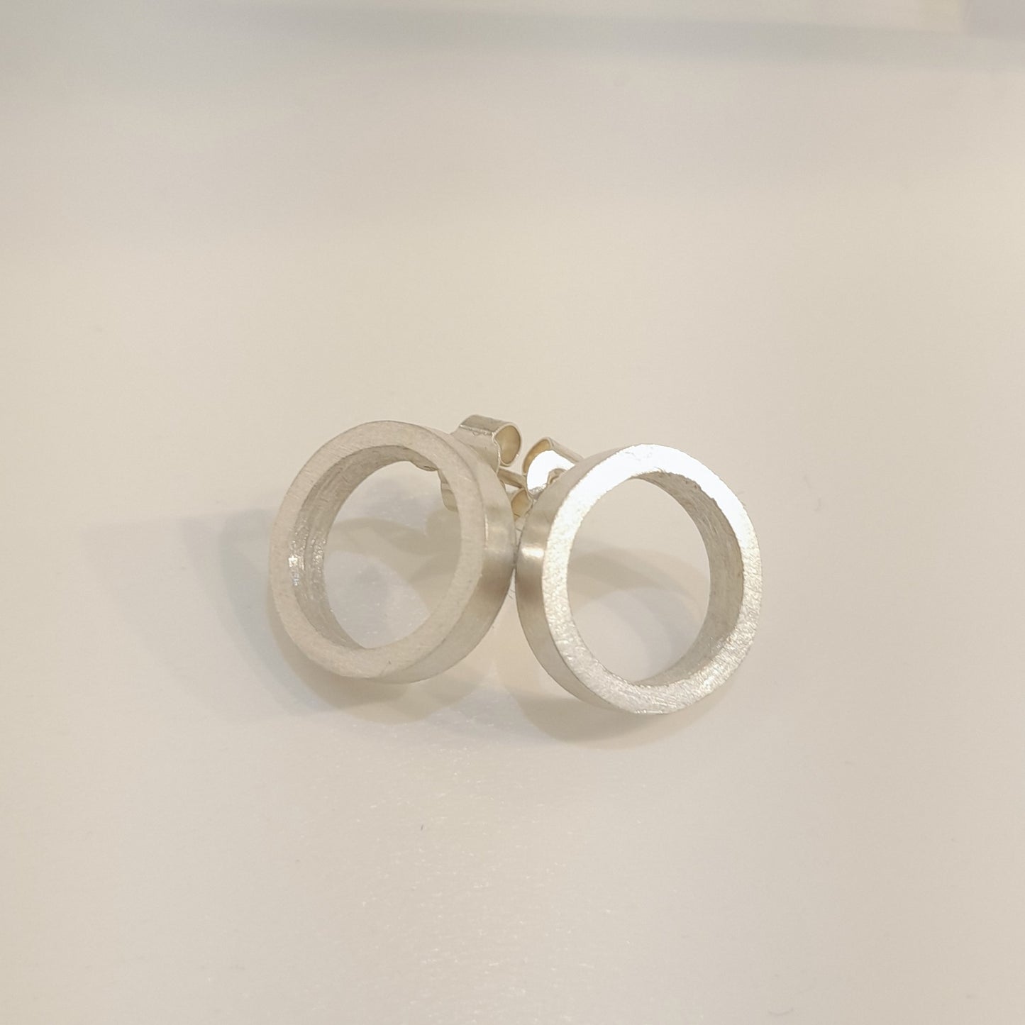 Silver circle studs