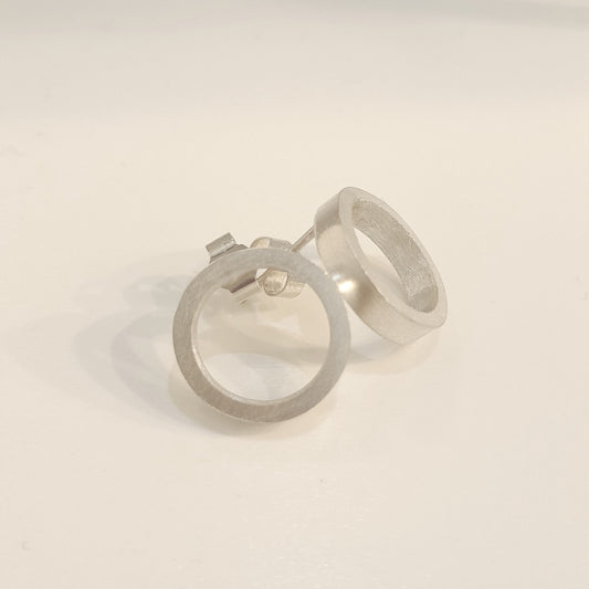 Silver circle studs