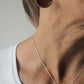 Resin semi-circle necklace
