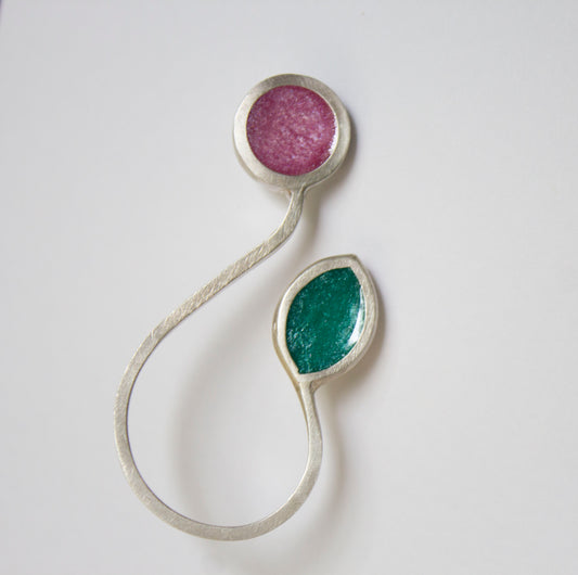 Bud and Leaf brooch