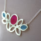 Contour large circle necklace