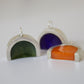 Resin deep arc necklace