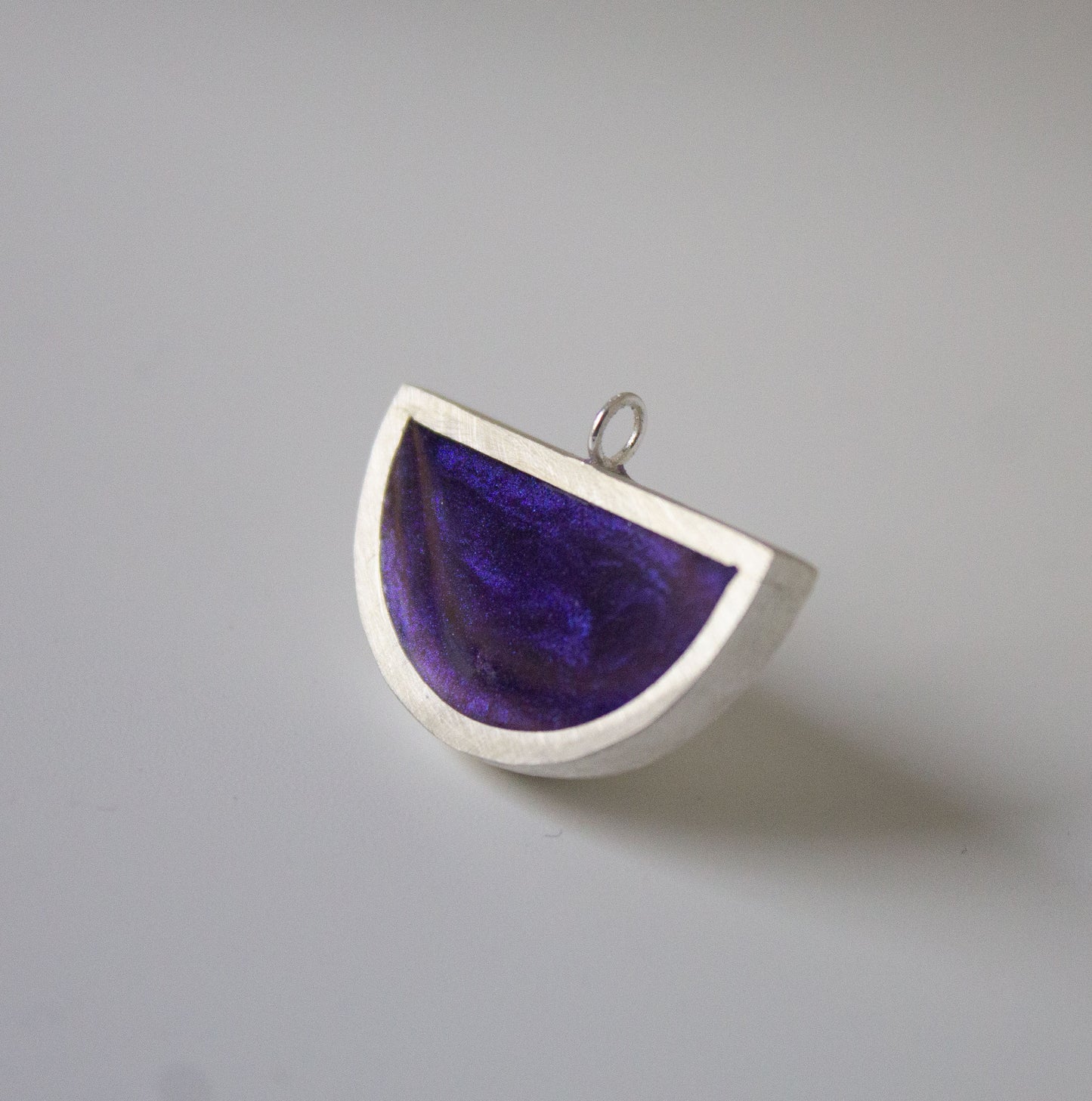 Resin semi-circle necklace