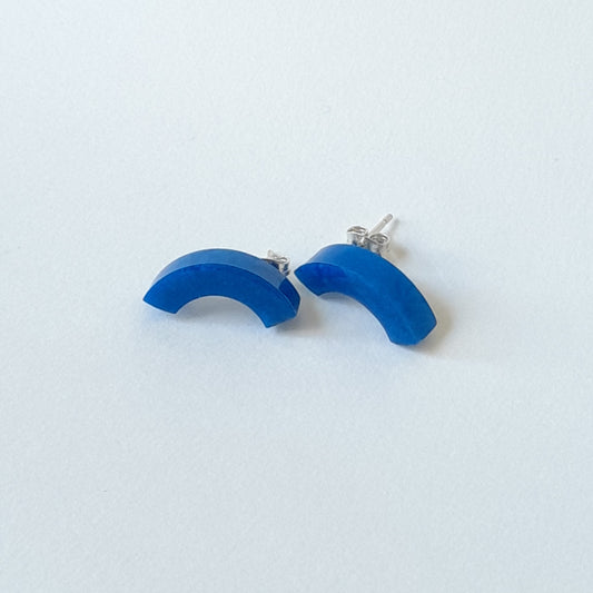 Resin arcs - small - bright blue