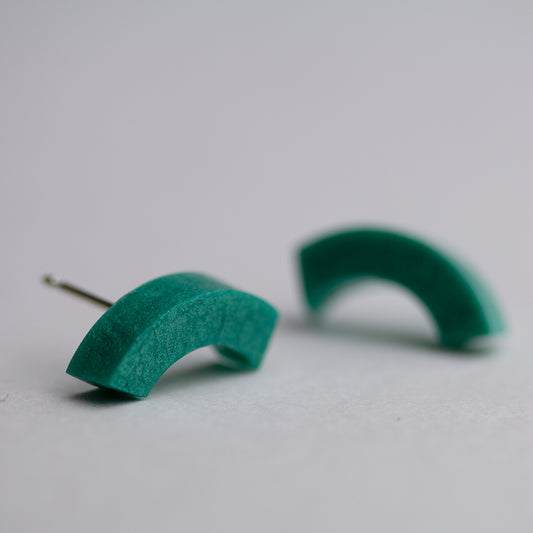 Resin arcs - small - emerald green